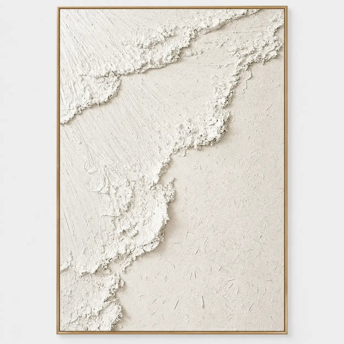 The Ascent: Hand-painted textured canvas artwork with jagged ridges rising diagonally across a vertical composition.