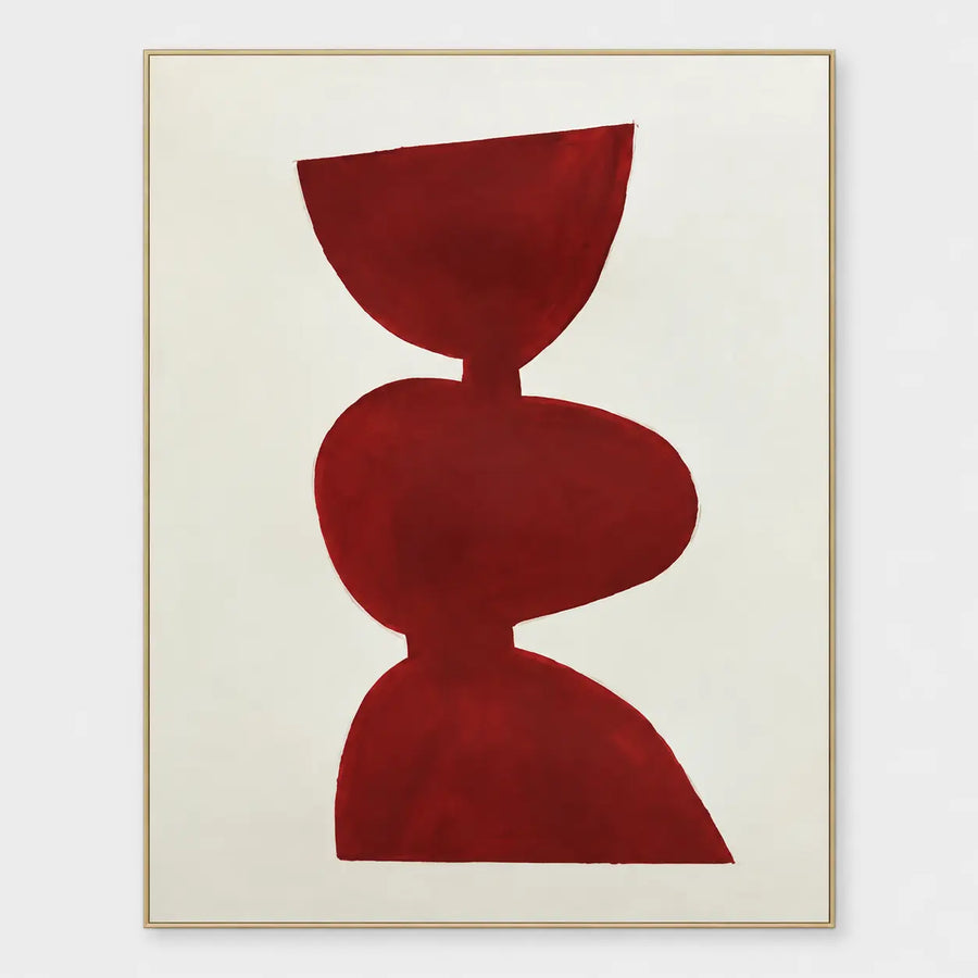 Modern Art | A Balance in Vermilion