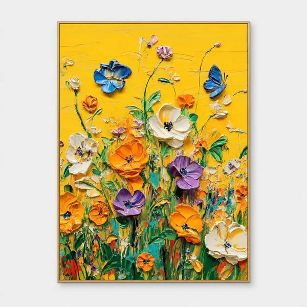 Floral Art | A Blue Visitor in the Garden