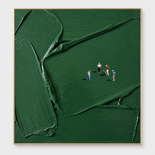 Golf Art | A Fourball in Deep Green
