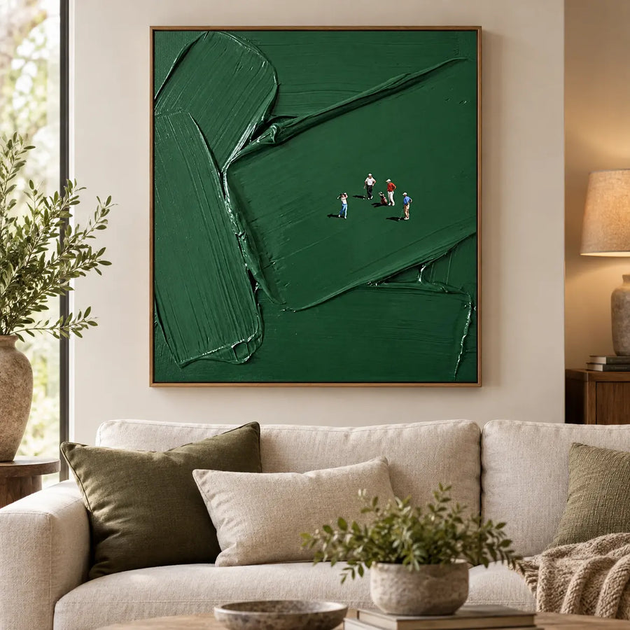 Golf Art | A Fourball in Deep Green