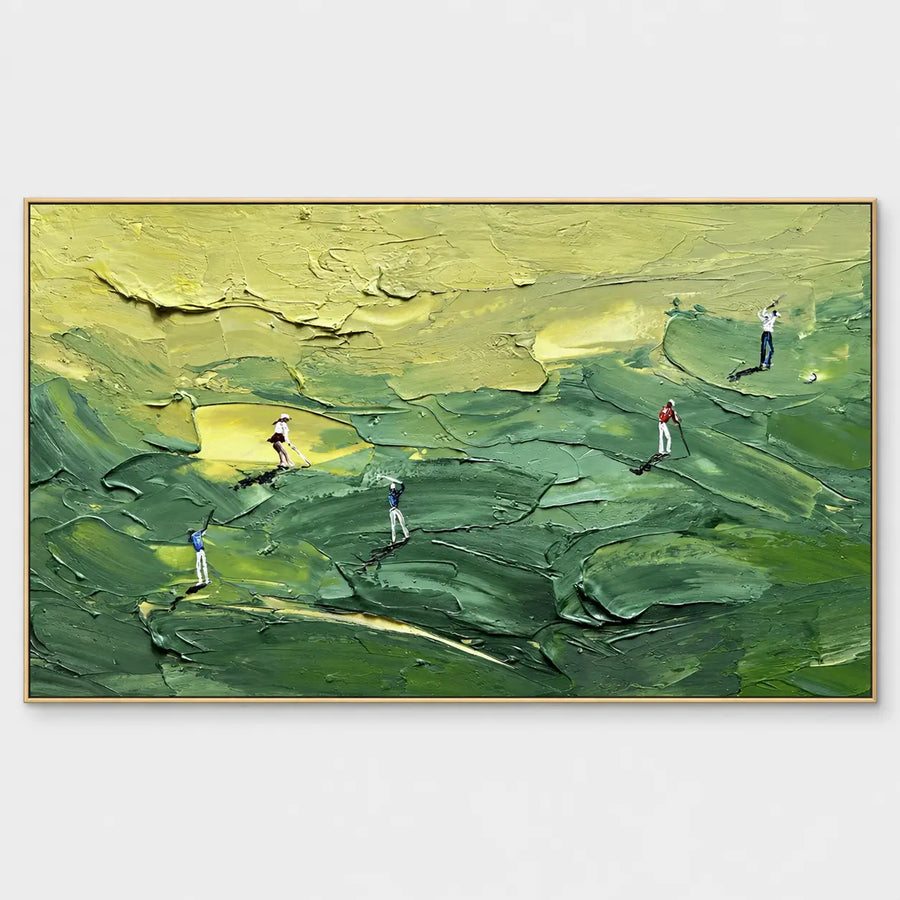 Golf Art | Across the Green Contours