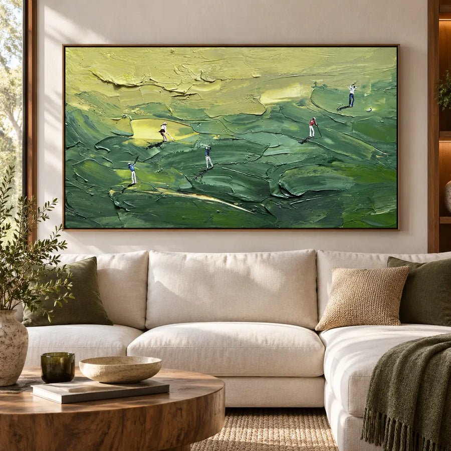 Golf Art | Across the Green Contours