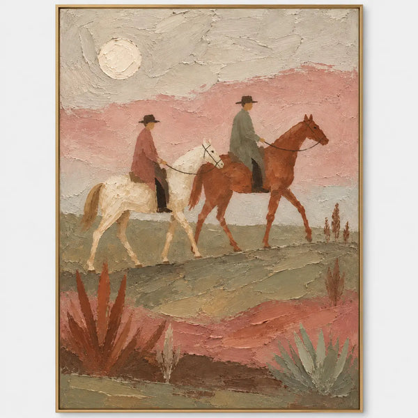 Western Heritage Art | Beneath the Desert Moon