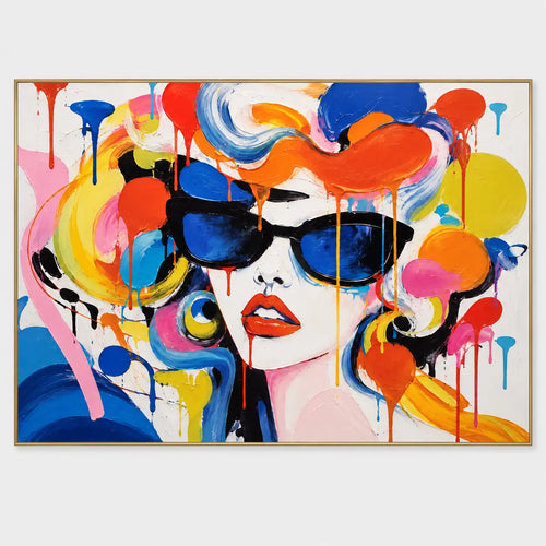 Pop Art | Blue Lenses and Tangerine Curls