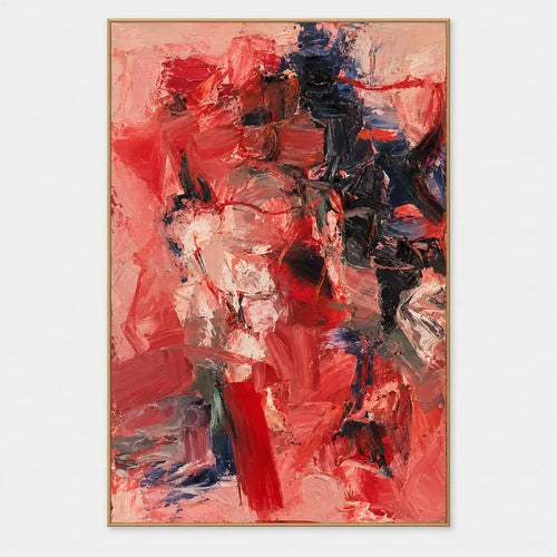 Expressionist Art | Crimson Against the Night Column
