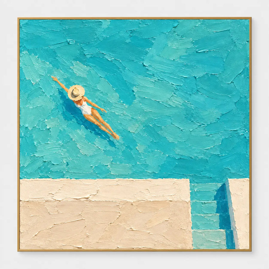 Poolside Art | Drift Above the Pool Steps