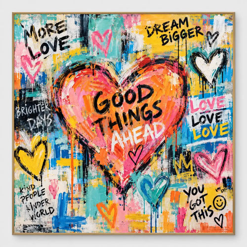 Graffiti Art | Good Things in a Coral Heart