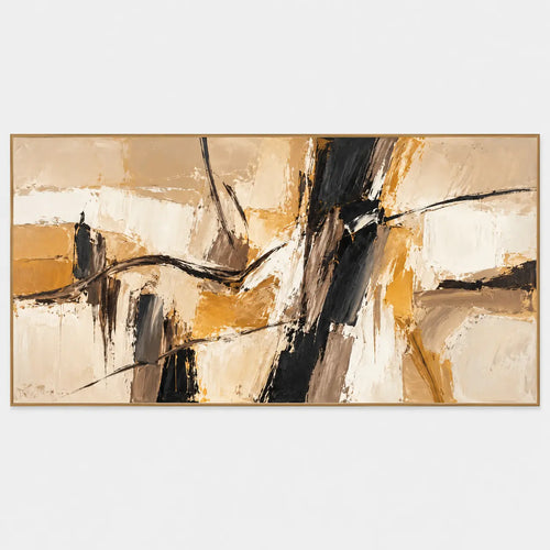 Abstract Art | Ochre Across the Dark Divide