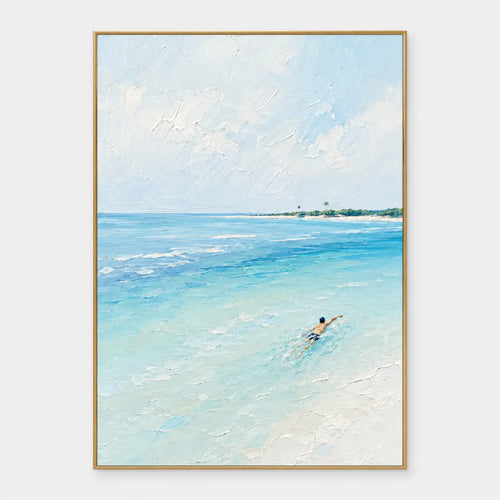 Coastal Figurative Art | One Stroke Toward the Palms