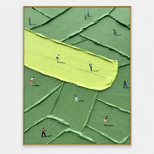 Golf Art | Practice Across a Lime Stroke