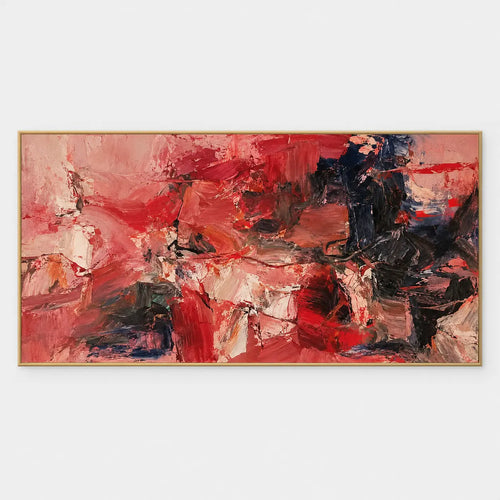 Expressionist Art | Red Fragments Around a Dark Knot