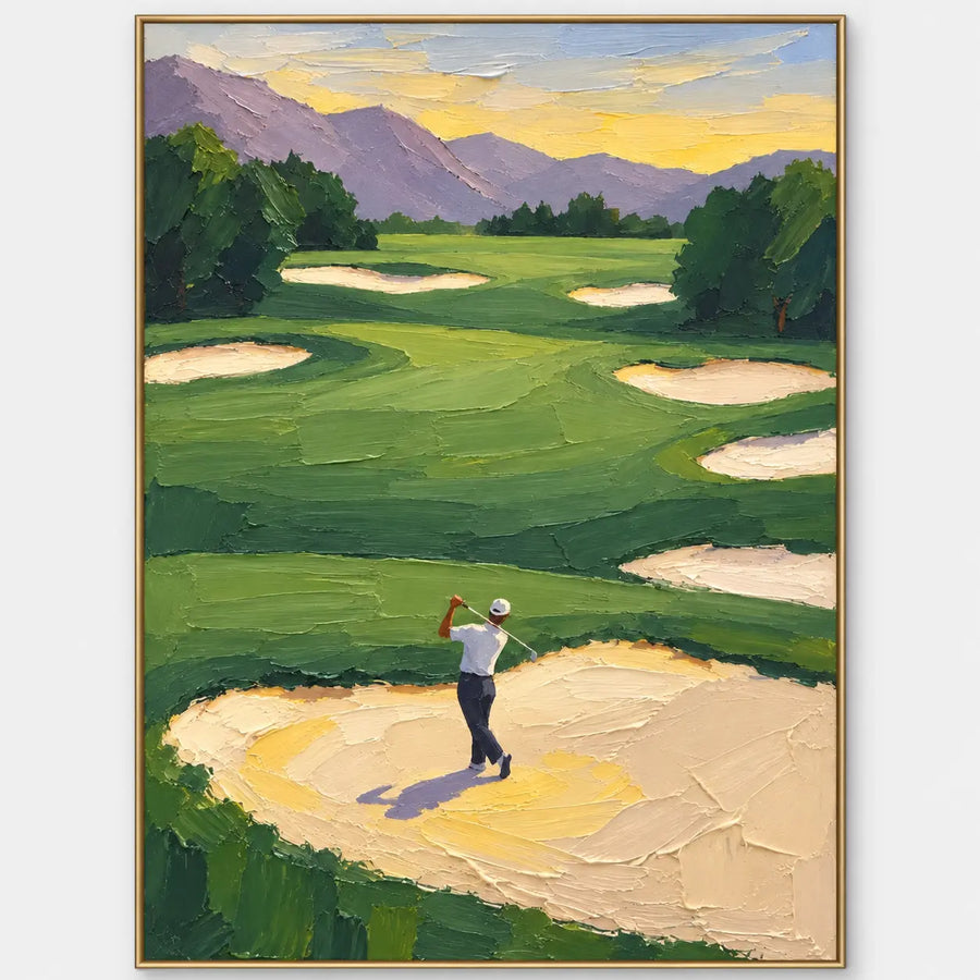 Golf Art | The Bunker Below the Peaks