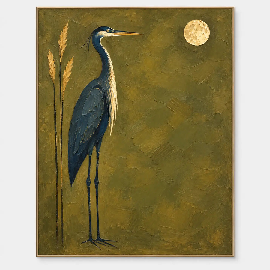 Modern Art | The Heron’s Golden Hour