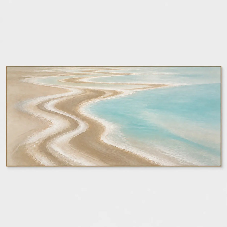 Beach Art | The Shore Draws a Curve