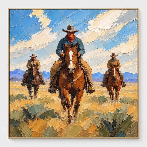 Western Heritage Art | Three Across the Range