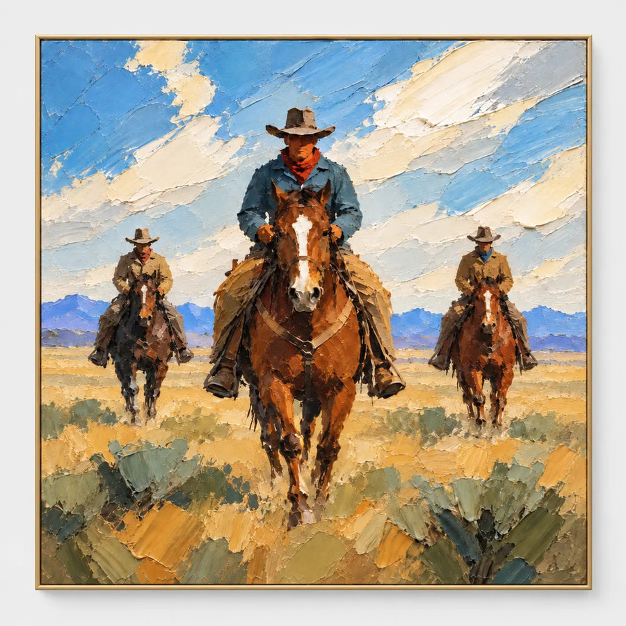 Western Heritage Art | Three Across the Range