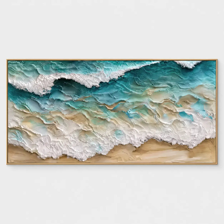 Beach Art | Turquoise Lace Along the Shore